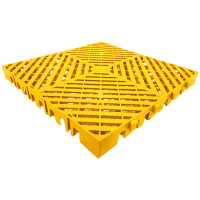 臻远 ZY3121319地格栅塑料拼接地板垫网格垫板 黄色