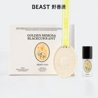 野兽派(THE BEAST)金合欢与黑醋栗浮雕石膏香挂组合