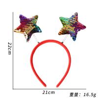 新品圣诞发箍圣诞麋鹿头扣鹿角头箍圣诞节装饰派对装扮头饰 -20个随机混发