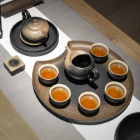 万仟堂菩提香呆·成套茶具套装(秋山釉)