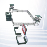 旌诺组合式模拟监区 模拟勤务训练场铁制焊接款 一套