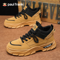 大嘴猴高帮男靴秋季2024新款厚底登山防滑耐磨增高减震工装马丁靴