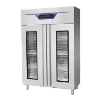 臻远 ZY40614162 餐盘消毒柜对开玻璃门高温热风循环消毒柜1400L双门