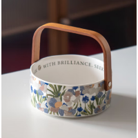 SUCCOHOMEWARE小清新花卉复古风 GARDEN提篮-白色(单位:个)