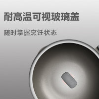 苏泊尔(SUPOR)火红点钛炒锅不粘锅炒菜锅带锅盖28CM电磁炉燃气灶通用NJ28WA3