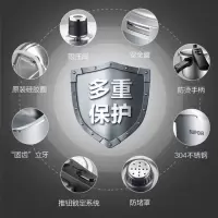 苏泊尔(SUPOR)304不锈钢高压锅复底压力锅多功能快速压力煲电磁炉燃气明火通用锅具聚能星系列22CM6L(适合2-5