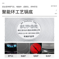 苏泊尔(SUPOR)高压锅304不锈钢蓝眼系列22cm家用复底压力锅燃气电磁炉通用YW22S1