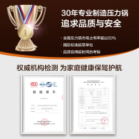 苏泊尔高压锅煤气灶专用铝合金高压锅家用压力锅YL229H2高压锅燃气炉明火专用22cm