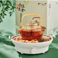 飞图乐无烟围炉煮茶电陶炉套装 [精选款]电陶炉+壶烤网+鹅卵石 烤网28cm