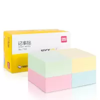 得力100张便利贴76*51mm备忘便签纸记事贴自粘留言本笔记本本子(混)办公用品7155