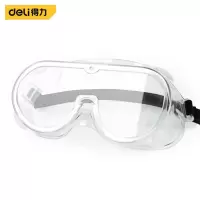 得力(deli) DL522002 护目镜工业劳保防护眼镜防雾耐刮眼镜