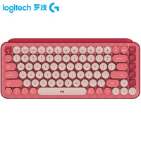 罗技 POP KEYS 无线机械键盘 粉色