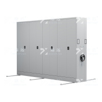 臻远电动密集架移动资料柜钢制轨道1列4组小尺寸2000*900*560mm