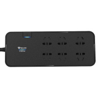 公牛(BULL) 防雷抗电涌抗浪涌高端家用电器/防浪涌插座/插排/接线板 防雷抗电涌3米六插位+总控