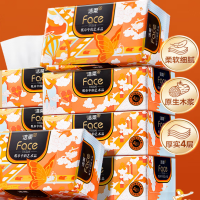 洁柔牌 纸面巾(艺术巴黎沙龙香氛盒抽)4层90抽(8盒装) BH210-08E 单位:箱