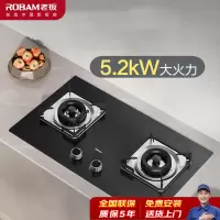 老板(Robam)小灶王燃气灶家用天然气双灶嵌入式煤气灶5.2kW可调节灶具猛火灶一级能效22B1A(天然气)