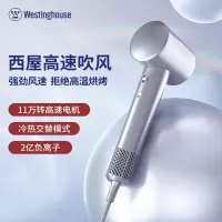 西屋(WESTINGHOUSE) 负离子高速吹风机 家用大功率吹风机润发吹风筒 银色 H6