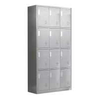 风雷动不锈钢更衣柜储物柜更衣室储物柜员工衣柜201十二门储物柜