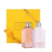 欧舒丹(L'OCCITANE) 甜蜜樱花沐浴啫喱250ML+甜蜜樱花润肤露250ML 2件套装