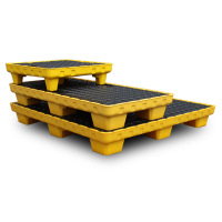 单桶防渗漏托盘720*720*155mm机油桶危化品防泄漏托盘滚塑款