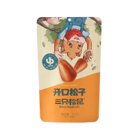 三只松鼠 中袋装 开口松子 坚果炒货干果 100g*2袋