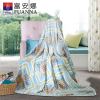 富安娜聚酯纤维伊斯菲尔双人毯1.8米PV袋