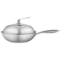 Debo德铂炒锅304不锈钢蜂窝不粘煎炒锅DEP-726(单位:台)