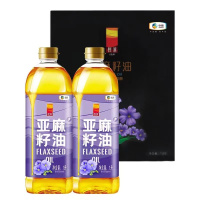 中粮悦润 亚麻籽油礼盒1L*2 破损赔付