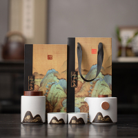 尾桥下窑云舒手抓壶小套装