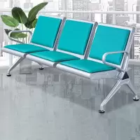 休息等待区排椅三人位绿色(一组)