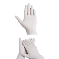 一次性橡胶乳胶手套高弹性耐用纹绣美容检查手套独立包装 有粉[独立包装一大包]50双 中号/M码