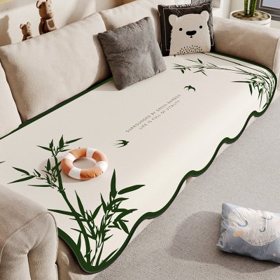 异形雪尼尔沙发垫四季通用2024新款轻奢高级感不规则防滑盖布毯巾