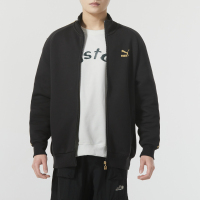 彪马(PUMA)外套男装 新款复古串标运动服户外休闲立领夹克628309-01 ZP