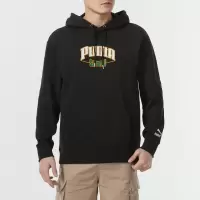 彪马(PUMA)男装新款运动服时尚跑步健身训练休闲舒适连帽卫衣套头衫626179-01 ZP