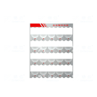 臻远 ZY-AQMJ-20 安全帽架挂墙存放头帽架摆放架车间壁挂式放置架 四层二十位