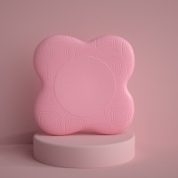 米奇喵MQM-yj粉瑜伽跪垫 PU加厚防滑健身平板支撑垫 便携护膝护手肘