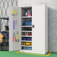 国翌 GY-HBW6B车间收纳柜工具柜 带网板储物整理柜置物柜钢制五金1000*500*1800mm