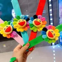 小窝厘 创意玩偶啪啪圈手环毛绒公仔拍拍圈太阳花[单个](起订量:30个)