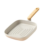 炊大皇煎锅奶糖系列平底不粘锅条棱纹24cm煎炒锅NT24SP