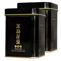 张一元 茉莉花茶浓香型绿茶茶叶小罐装茉莉花茶50g/罐 2罐