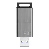 忆捷 USB3.0 商务金属U盘简约时尚优盘 防尘防水防震 F90-128G 单位:个