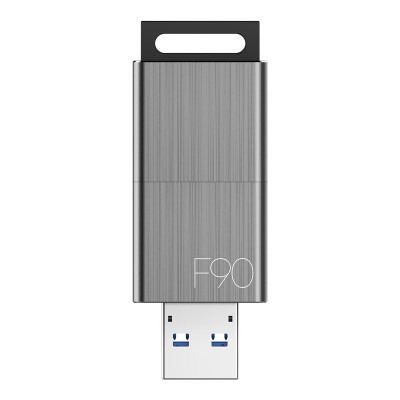 忆捷 USB3.0 商务金属U盘简约时尚优盘 防尘防水防震 F90-128G 单位:个