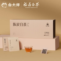 白大师 尊享 2015年陈皮白茶袋泡茶 福鼎白茶陈皮小方片 120g