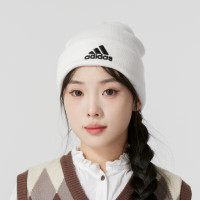 阿迪达斯(adidas)男帽女帽绒线帽秋季新款运动帽子户外保暖针织帽子休闲毛线帽 OSFM