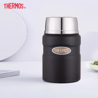 膳魔师(THERMOS)焖烧杯不锈钢保温饭盒焖烧罐 TCLF-520S哑光灰 520ml