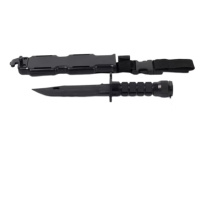 模拟训练道具橡胶刀模型 橡胶刺刀黑色