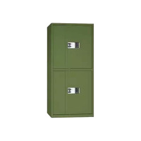 乙壬军绿色保密柜电子密码文件保险柜国保指纹锁分体资料档案矮柜通双节保密柜(国保锁)
