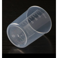 日月草100ml毫升量杯塑料透明带刻度加厚量筒家用小杯子计量杯