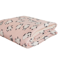艾美家时尚熊猫安睡豆豆被-亲亲熊猫/粉(150*200cm)