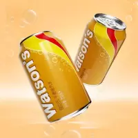 屈臣氏苏打水干姜味整箱330ml*24罐批发汽水调酒碳酸气泡水饮料